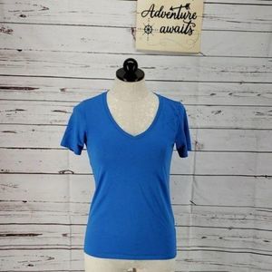 Nike dri fit blue small v neck tee‎ shirt